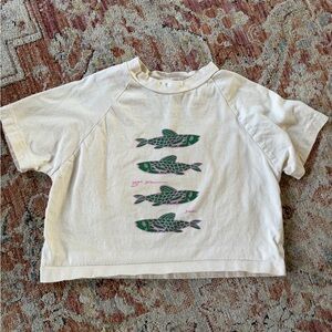Sukou baby tshirt cropped and oversized - 12M